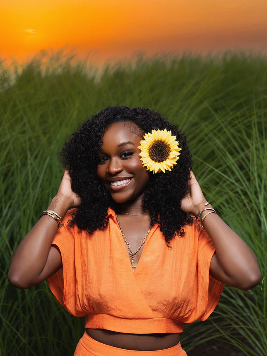 Dahlia’s Afro Curly Half Wig